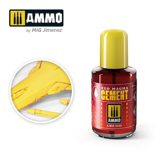 Ammo by MIG Red Magma Cement 30ml - Gap Games