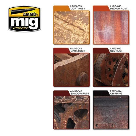 Ammo by MIG Rust Effects Colours Set - Gap Games