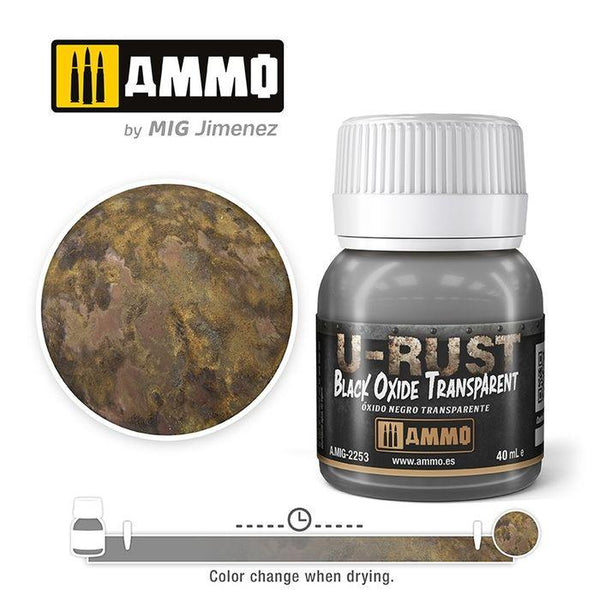 Ammo by MIG U-RUST Black Oxide Transparent 40ml - Gap Games