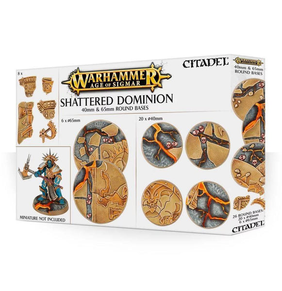 AOS: Shattered Dominion: 65 & 40mm Round Bases - Gap Games