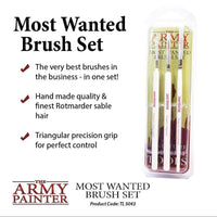 Army Painter - Starter Set - Wargamers Most Wanted Brush Set - Gap Games