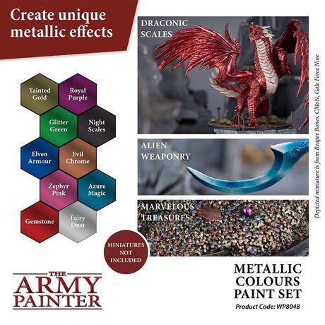 Army Painter - Warpaints Metallic Colours Paint Set - Gap Games