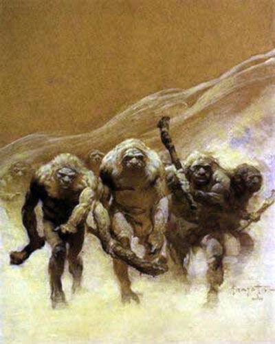 "Barbarians" - FRANK FRAZETTA Fantasy Art Prints Canvas Textured Finish - Gap Games