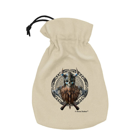 Q Workshop - Anne Stokes - Dice Pouch - Viking Skull