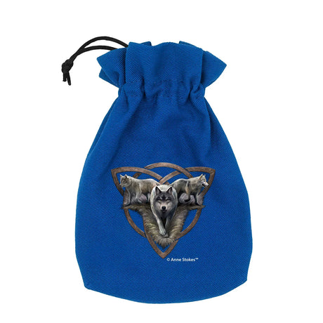 Q Workshop - Anne Stokes - Dice Pouch - Wolf Trio