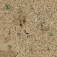 Battle Systems - Sci-Fi - Add-Ons - Desert Wasteland Gaming Mat 2x2 - Gap Games