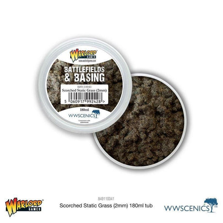 Battlefields & Basing - Scorched 2mm Static Grass (180ml) - Gap Games
