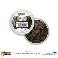 Battlefields & Basing - Scorched 2mm Static Grass (180ml) - Gap Games