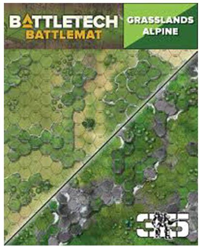 BattleTech Battle Mat - Grasslands Alpine - Gap Games