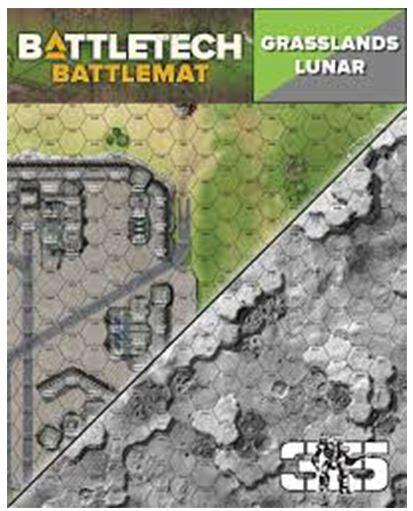 BattleTech Battle Mat - Grasslands Lunar - Gap Games