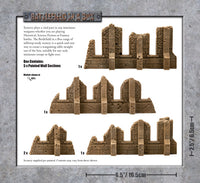 Battlefield in a Box: Gothic Battlefields: Walls - Sandstone