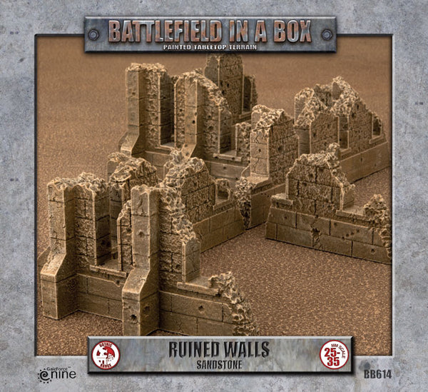 Battlefield in a Box: Gothic Battlefields: Walls - Sandstone
