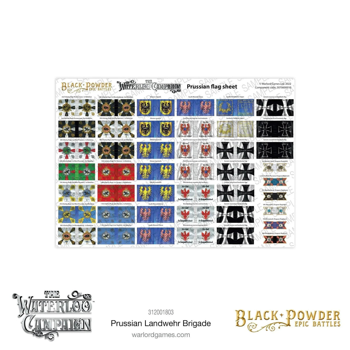 Black Powder Epic Battles - Waterloo: Prussian Landwehr Brigade - Gap Games