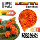 Blossom Tufts - 6mm Self-Adhesive - Orange - Gap Games