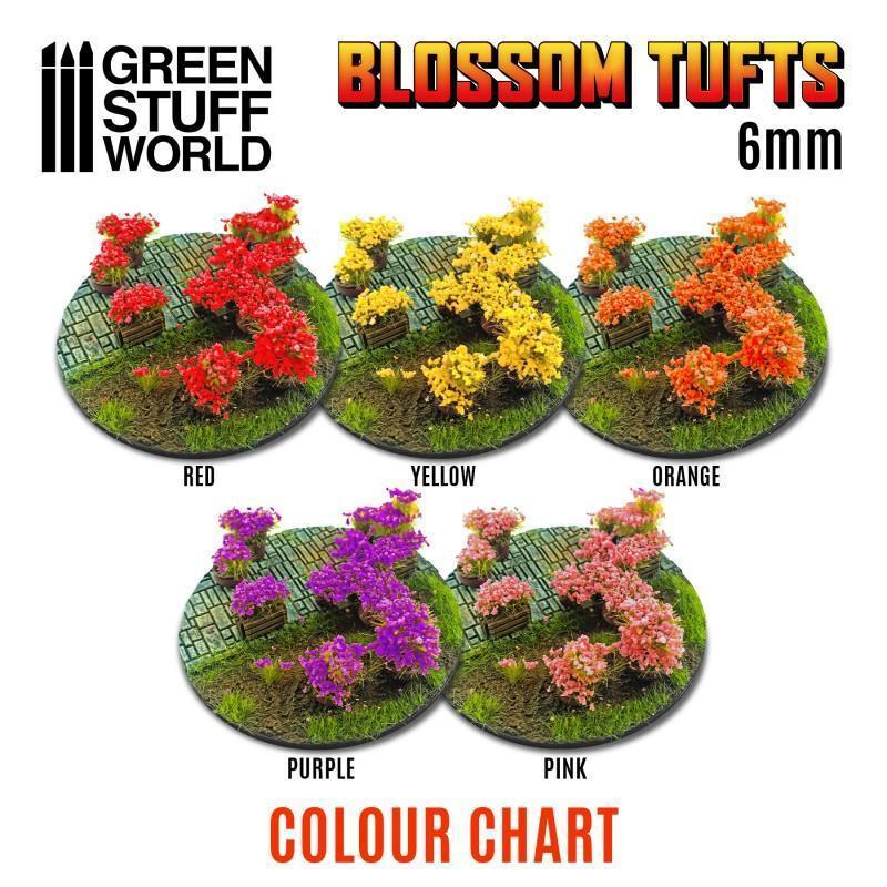Blossom Tufts - 6mm Self-Adhesive - Purple - Gap Games