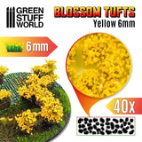 Blossom Tufts - 6mm Self-Adhesive Yellow - Gap Games