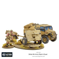 Bolt Action - 8th Army 25 pounder Light Artillery, Quad & Limber - Gap Games