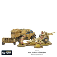 Bolt Action - 8th Army 25 pounder Light Artillery, Quad & Limber - Gap Games