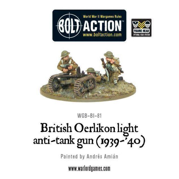 Bolt Action: British Oerlikon Light Anti-Tank Gun (1939-40) - Gap Games