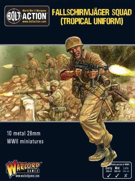 Bolt Action - Fallschirmjager squad (tropical Uniform) - Gap Games