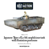 Bolt Action - Japanese Type 2 Ka-Mi Amphibious Tank With Floatation Pontoons - Gap Games
