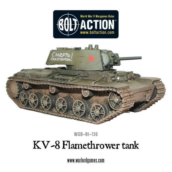 Bolt Action - KV-8 Flamethrower Tank - Gap Games