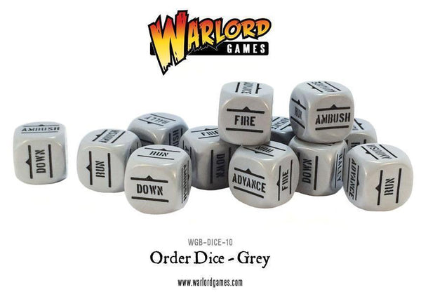 Bolt Action - Order Dice pack - Grey - Gap Games