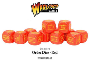 Bolt Action - Order Dice pack - Red - Gap Games