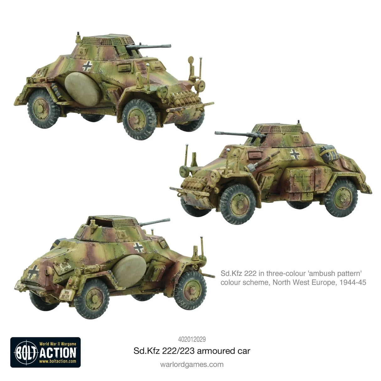 Bolt Action - Sd. Kfz 222/223 Armoured Car (Plastic) - Gap Games