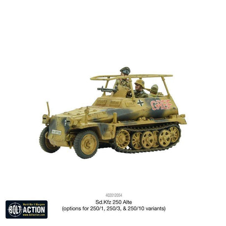 Bolt Action - Sd.Kfz 250 Alte Half-Track (Options For 250/1, 250/3 & 250/10 Variants) Plastic - Gap Games