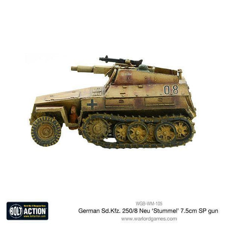 Bolt Action - Sd.Kfz 250/8 Neu 'Stummel' 7.5cm SP Gun - Gap Games