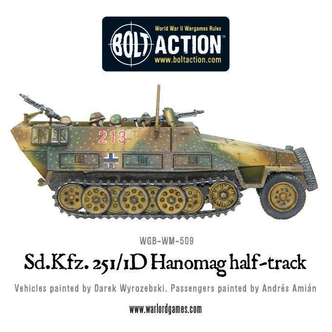 Bolt Action - Sd.Kfz 251/1 ausf D halftrack plastic box set - Gap Games