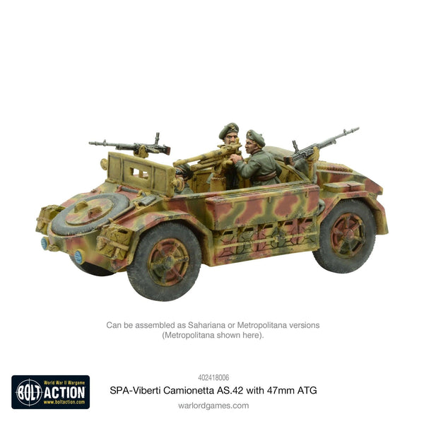 Bolt Action: SPA-Viberti Camionetta AS. 42 With 47mm ATG - Gap Games