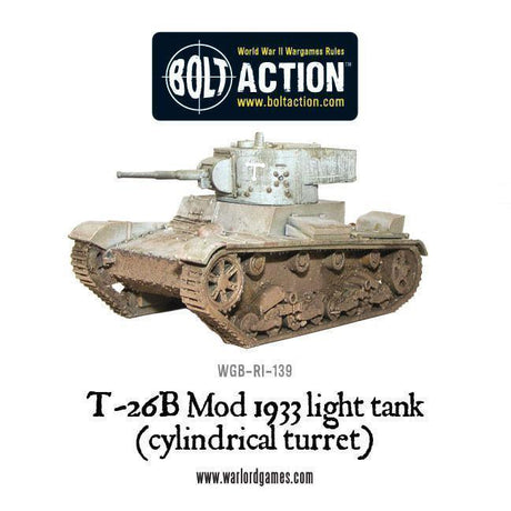 Bolt Action - T-26B Mod 1933 Light Tank (Cylindrical Turret) - Gap Games