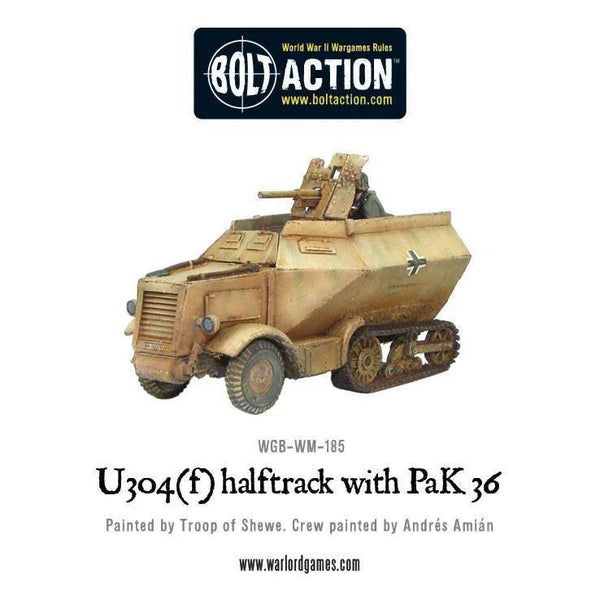 Bolt Action - U304(F) Halftrack With PaK 36 - Gap Games