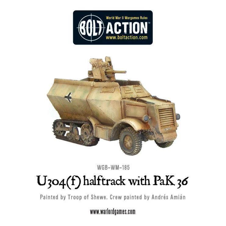 Bolt Action - U304(F) Halftrack With PaK 36 - Gap Games
