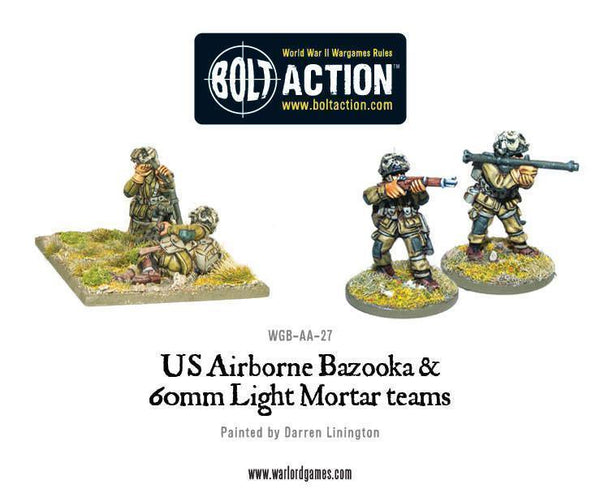 Bolt Action - US Airborne Bazooka and 60mm light mortar teams - Gap Games