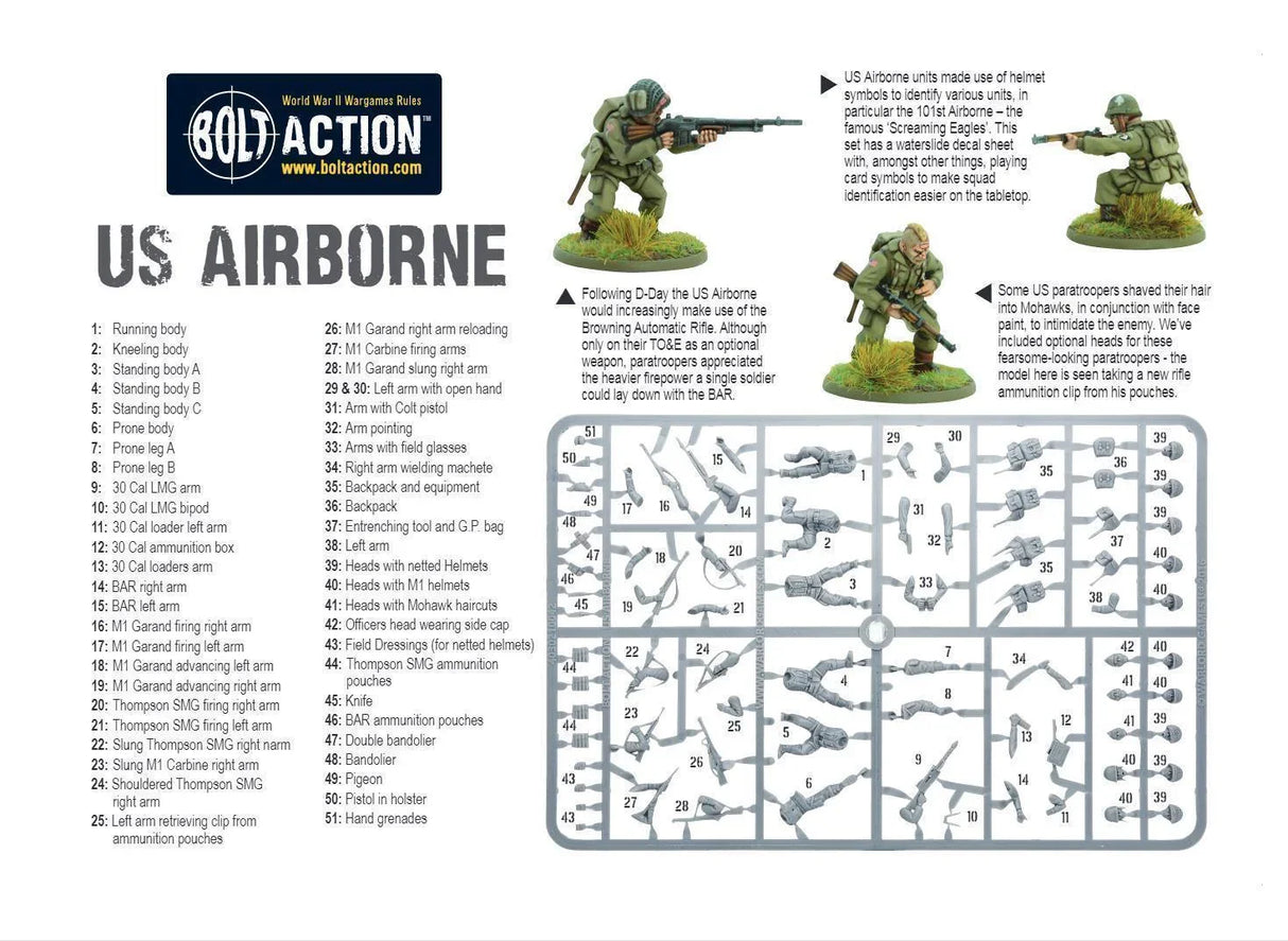 Bolt Action - US Airborne plastic boxed set - Gap Games