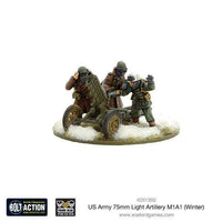 Bolt Action - US Army 75mm Light Artillery M1A1 (Winter) - Gap Games