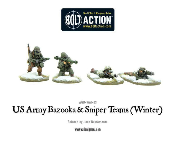 Bolt Action - US Army Bazooka and Sniper teams (Winter) - Gap Games