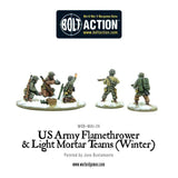 Bolt Action - US Army Flamethrower & Light Mortar teams (Winter) - Gap Games