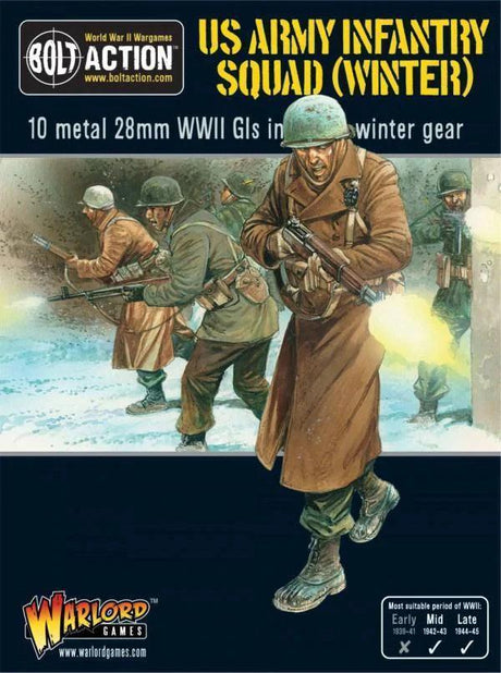 Bolt Action: US Army Infantry Squad in Winter Clothing - Gap Games