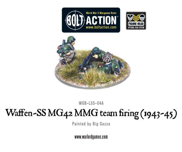 Bolt Action: Waffen-SS MG42 MMG Team Firing (1943-45) - Gap Games