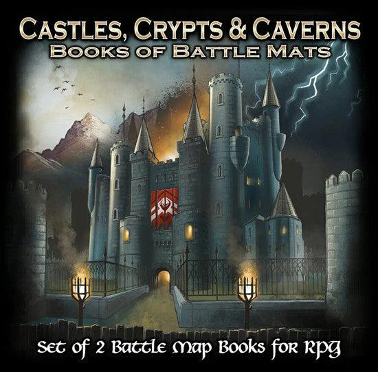 Books of Battle Maps Castles Crypts & Caverns - Gap Games