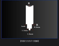 Border Model Red Tungsten Steel Profile Scraper - Gap Games