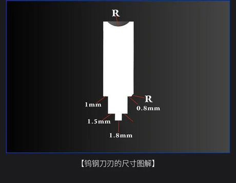 Border Model Red Tungsten Steel Profile Scraper - Gap Games