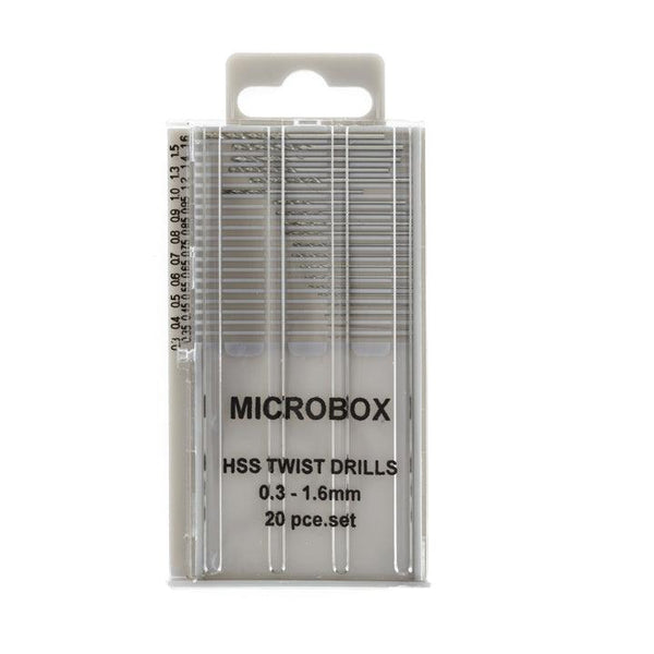 Bravo Handtools 20 Piece Microbox Drill Set - 0.3 To 1.6mm - Gap Games