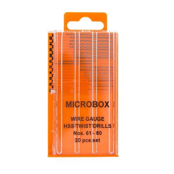 Bravo Handtools 20 Piece Microbox Drill Set - 61 To 80 - Gap Games
