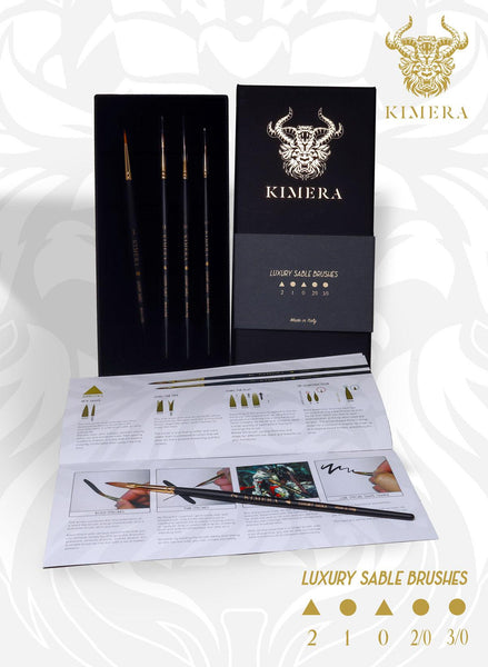 Kimera Brushes Set – Kolinsky Sable 5 brushes