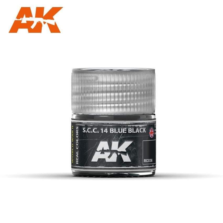 AK Interactive Real Colors - Acrylic Lacquer Paint 10ml bottle - S.C.C. 14 Blue Black